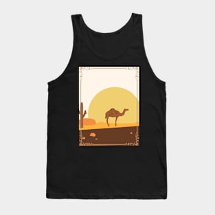 Camel on the desert Tank Top